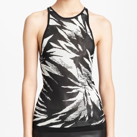 Jason Wu Tops - 🎉HOST PICK🎉 Jason Wu Botanical Black Top Large Excellent Condition